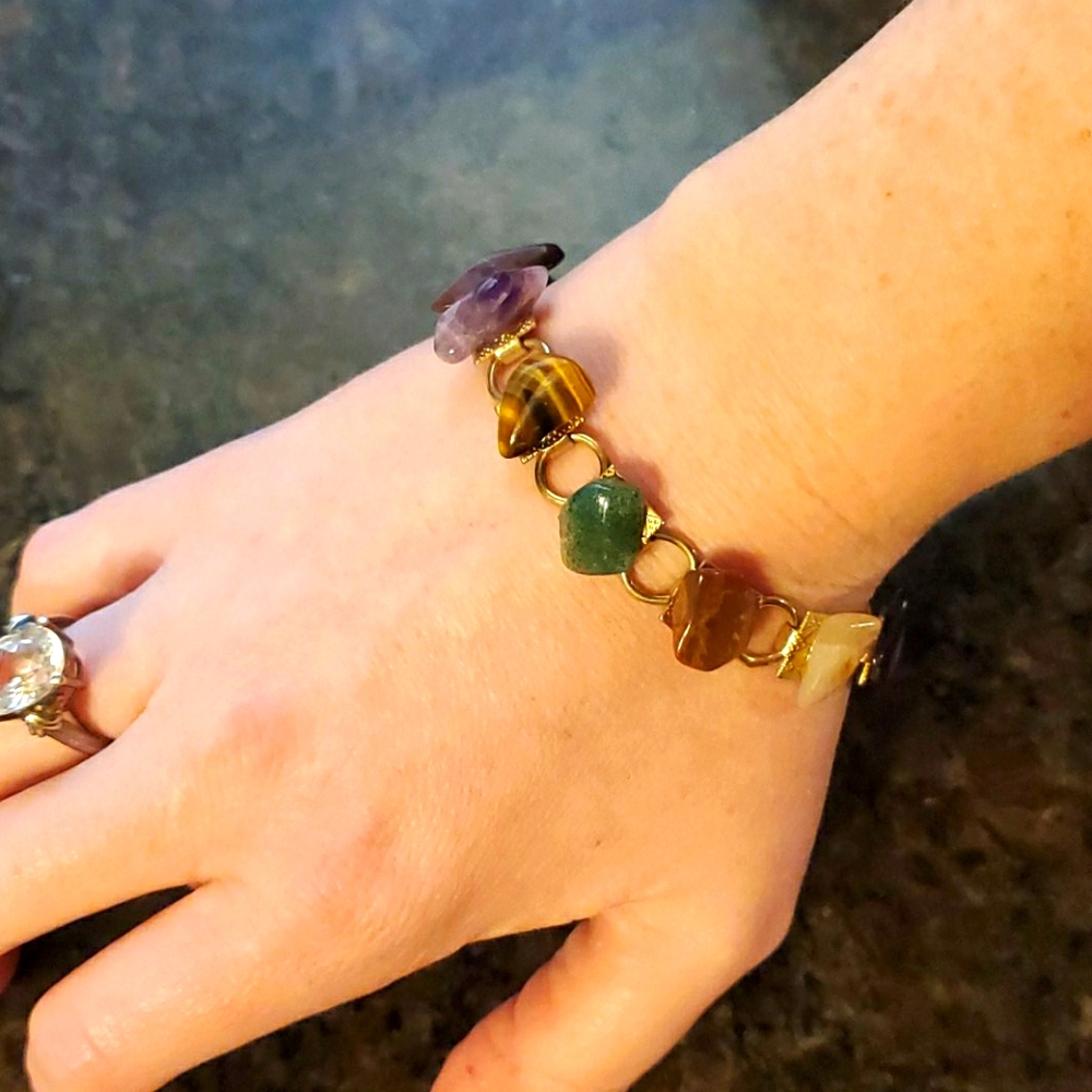 Vintage Semi Precious Stone Bracelet